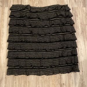 Super cool knit skirt with tiered layers. Max Studio
